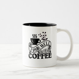 Typografi - funny kaffeoffert Två-Tonad mugg