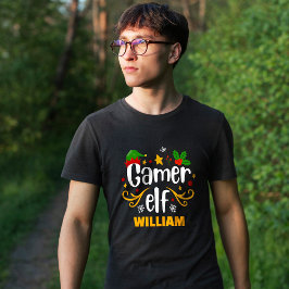 Typografi Gamer Älva Kul Familj Matchande T Shirt