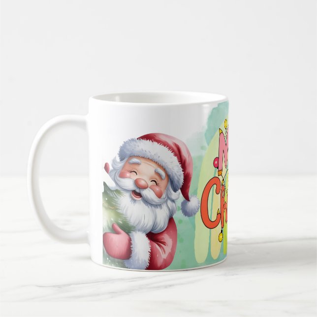 Typografi God Jul och Ljus & Hjort Kaffemugg (Vänster)