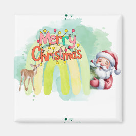 Typografi God Jul och Ljus & Hjort Magnet