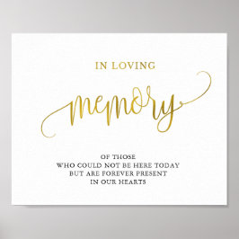 Typografi guld i kärleksfull minne bröllopsskylt poster