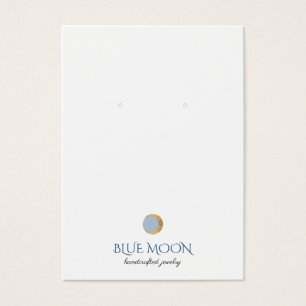 Typografi Guld Måne Juvelry Visning Card Visitkort