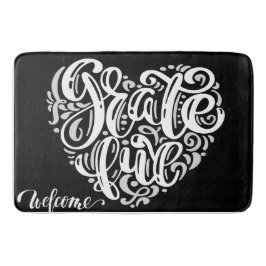 Typografi Heart Bath Mat Badrumsmatta