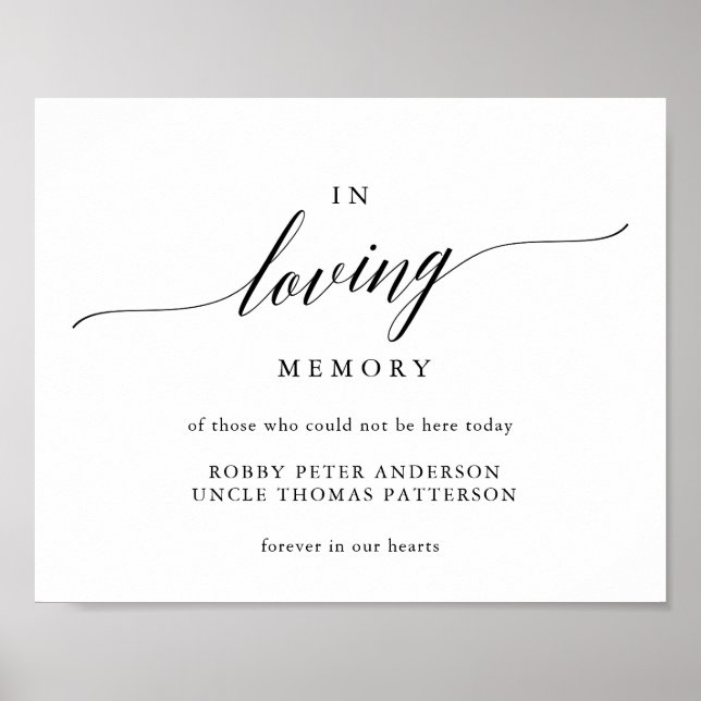 Typografi i kärleksfull minne bröllopsskylt minnes poster (Framsidan)