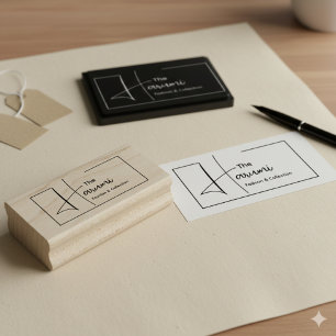 Typografi - inledande minimal Mode-Logotyp Stämpel