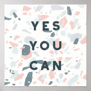 Typografi - ja, du kan poster