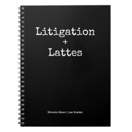Typografi Latte Studie Juridik Student Trendig Bok Anteckningsbok