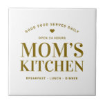 Typografi Mamma's Kitchen Anpassningsbar Kakelplatta<br><div class="desc">Typografi Mamma's Kitchen Anpassningsbar Ceramic Tile</div>
