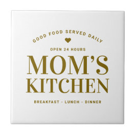 Typografi Mamma's Kitchen Anpassningsbar Kakelplatta