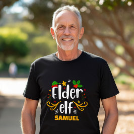Typografi - matchning mellan äldre Roligt-familj T Shirt