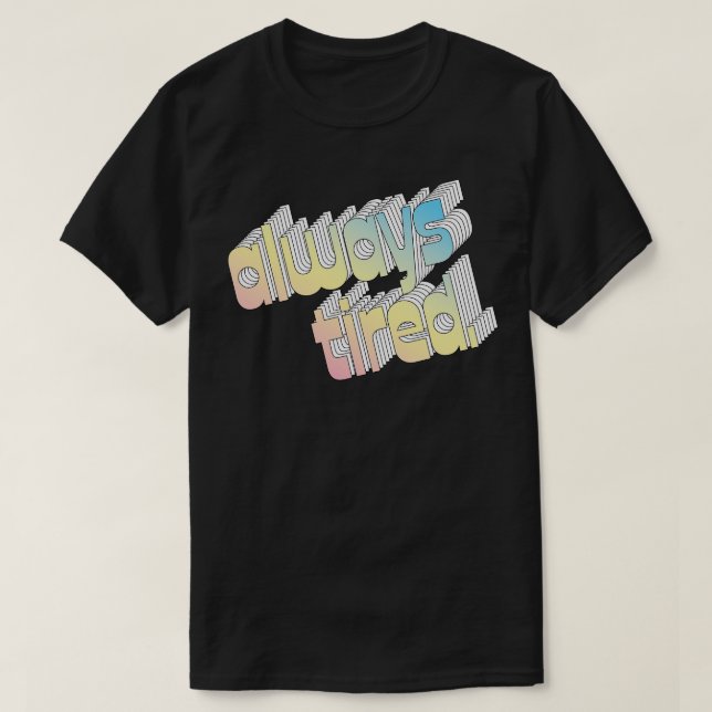 Typografi med alltid toner 1 t shirt (Design framsida)