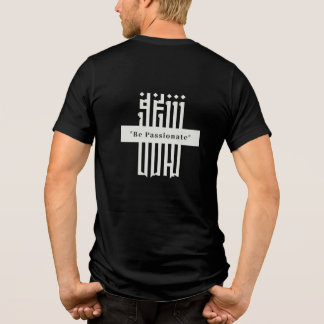 Typografi Minimalistisk Svart T-Shirt