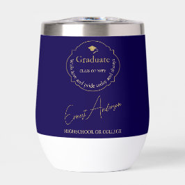 Typografi Modern Elegant Grad Student Studenten
