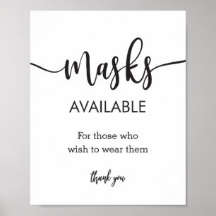 Typografi Modern hand Lettering masktecken Poster