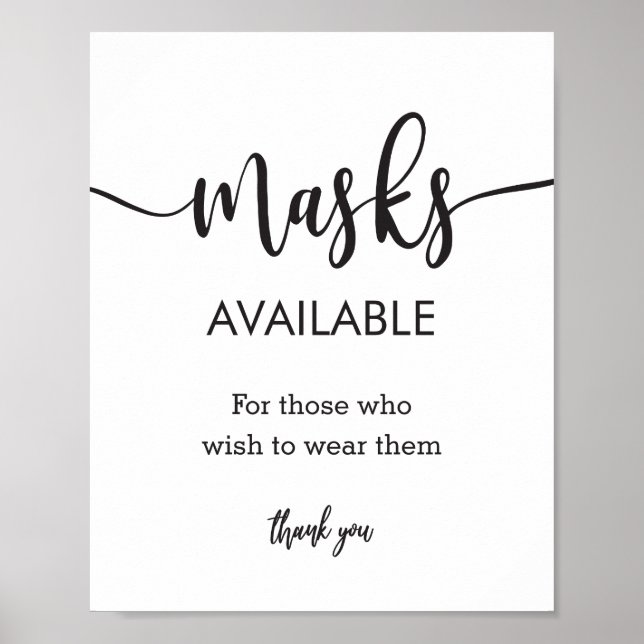 Typografi Modern hand Lettering masktecken Poster (Framsidan)