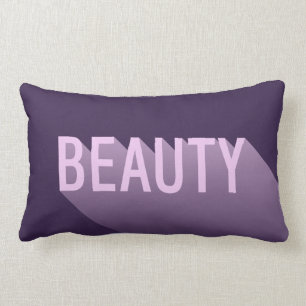 Typografi Modern Lavender Lila Beauty Lumbarkudde