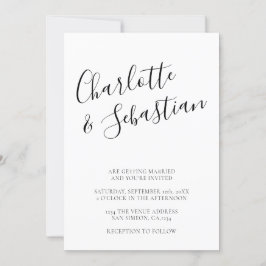Typografi Modern Personlig Black White-Snyggt Meddelande