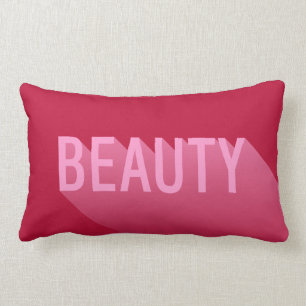 Typografi Modern Rosa Beauty Lumbarkudde