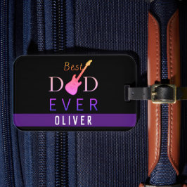 Typografi Modern Travel Best Pappa någonsin Fars d Bagagebricka