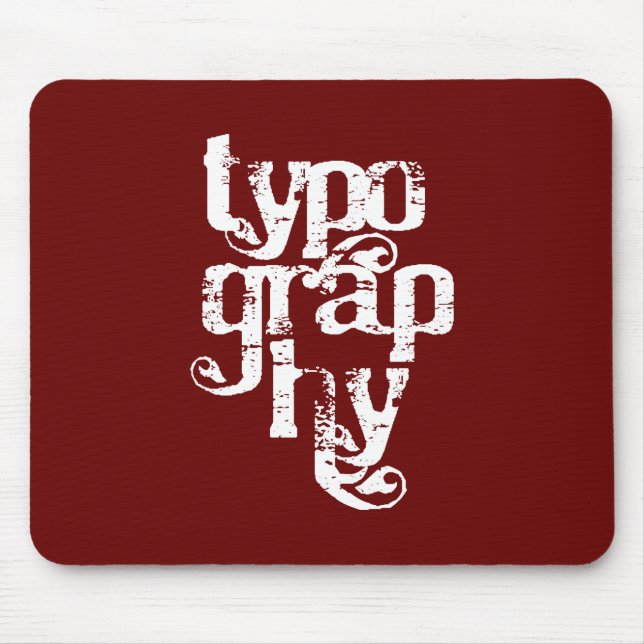 Typografi Mousepad Musmatta (Framsidan)