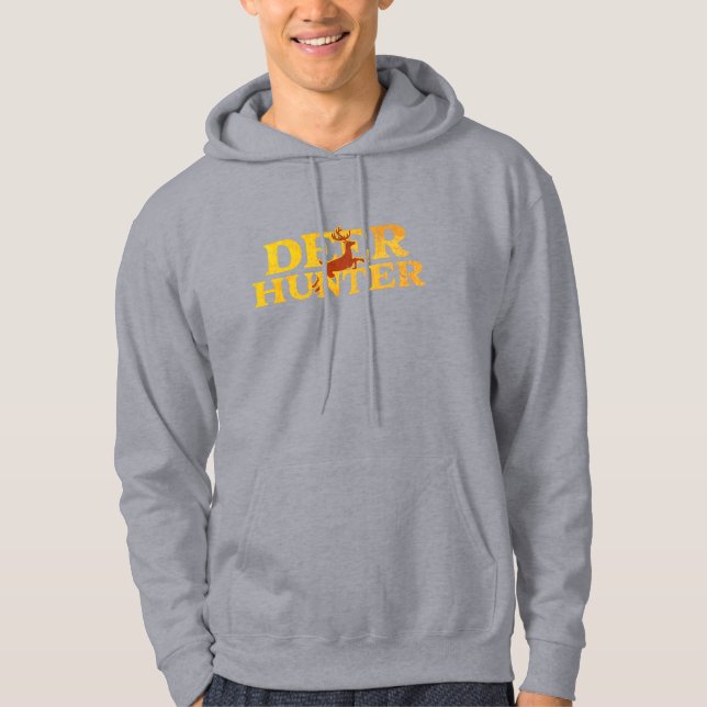 Typografi Nature Hunting Season Personalize Hjort Hoodie (Framsida)