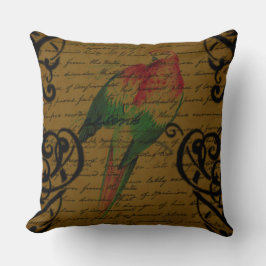 Typografi och grafik med inspirerad fransk kudde