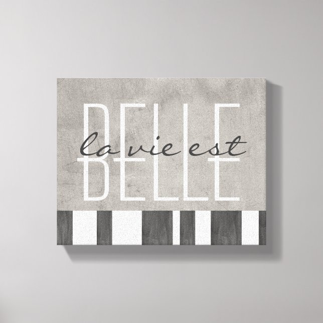 typografi omslagen canvas la vie est belle (Framsida)