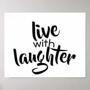 Typografi ord art poster svart och vitt