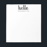 Typografi över den moderna Chicen HEJ med fet stil Anteckningsblock<br><div class="desc">Anteckningsblocket Typografi av den moderna HEJ Chicen Bold Girly  Black</div>
