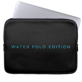 Typografi över den moderna Vatten Polo Edition Laptop Fodral