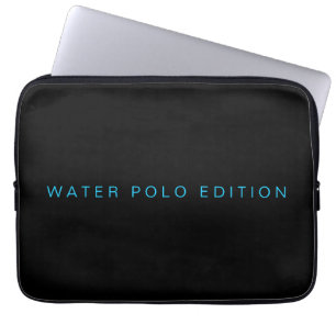 Typografi över den moderna Vatten Polo Edition Laptop Fodral
