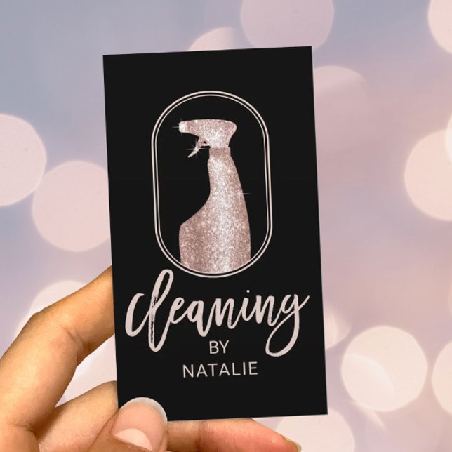 Typografi över det moderna huset Städning Logotyp  Visitkort (Skapare uppladdad)