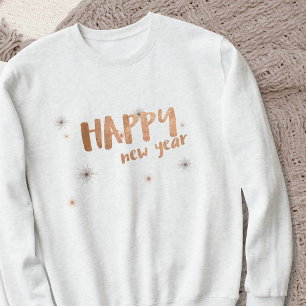 Typografi över gott nytt år Modern Ro Guld T Shirt
