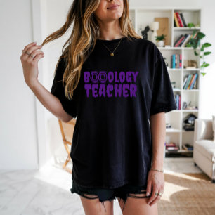 Typografi över lilan hos Boo-lärare T Shirt