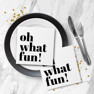 Typografi över modern Helgdag-minimalistisk Roligt Pappersservett