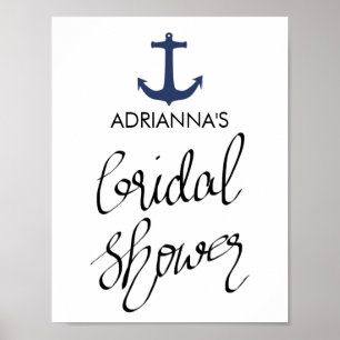 Typografi över Möhippan för marin blå navigationsa Poster