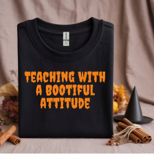 Typografi över orangen för ironiska lärare i skola t shirt