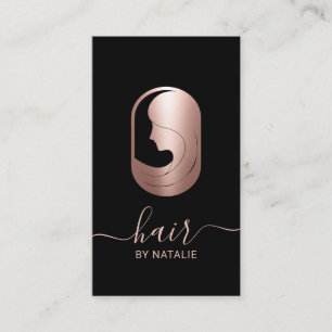 Typografi över Ro Guld Beauty Logotyp Typografi Visitkort
