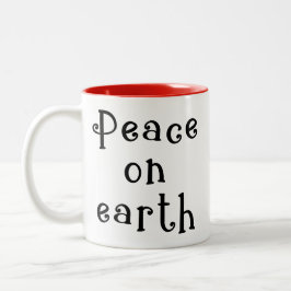 Typografi Peach on Earth Red Coffee Mugg