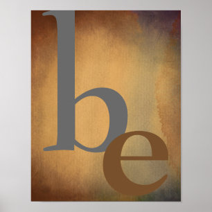 typografi poster vara grått-brun vattenfärg