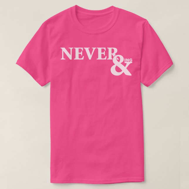 Typografi - Pun-artikel för oändlig T Shirt (Design framsida)