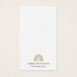 Typografi Regnbåge Logotyp Visning för juvelerarkä Visitkort