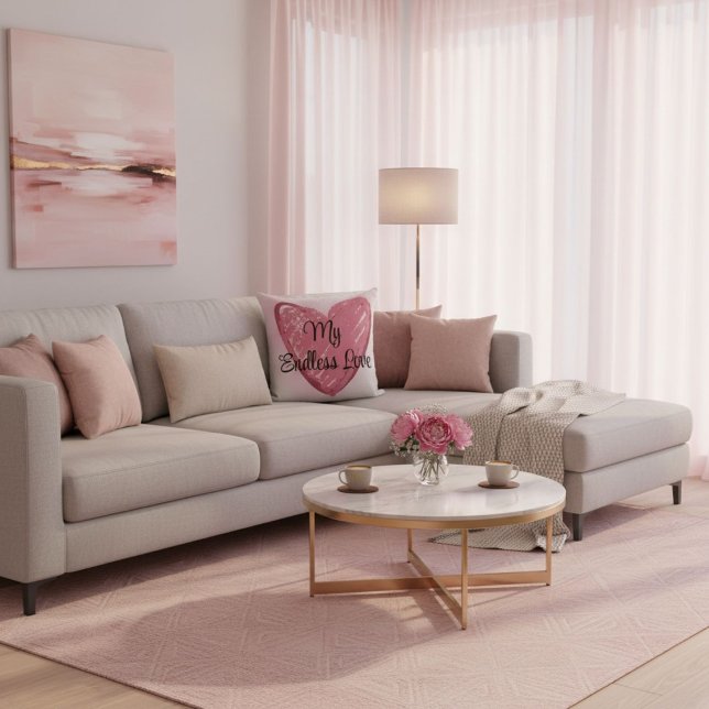 Typografi romantisk elegant modernt citat kudde (Skapare uppladdad)