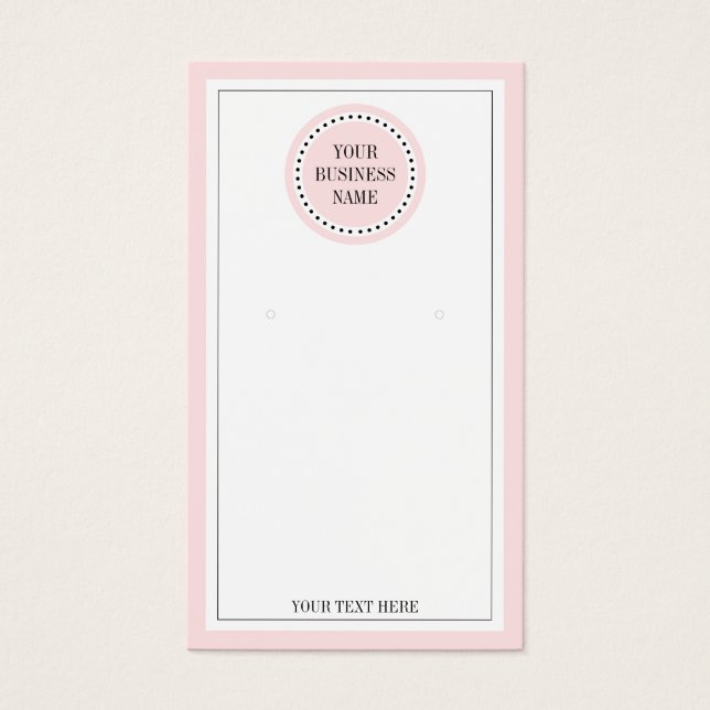 Typografi Round Rosa Logotyp  Arring Juelry Visnin Visitkort (Framsidan)