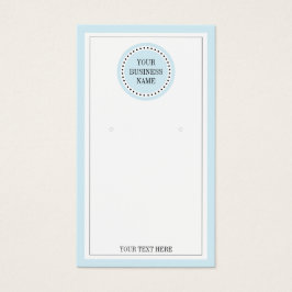 Typografi Runda blå Logotyp Visning för juvelerara Visitkort