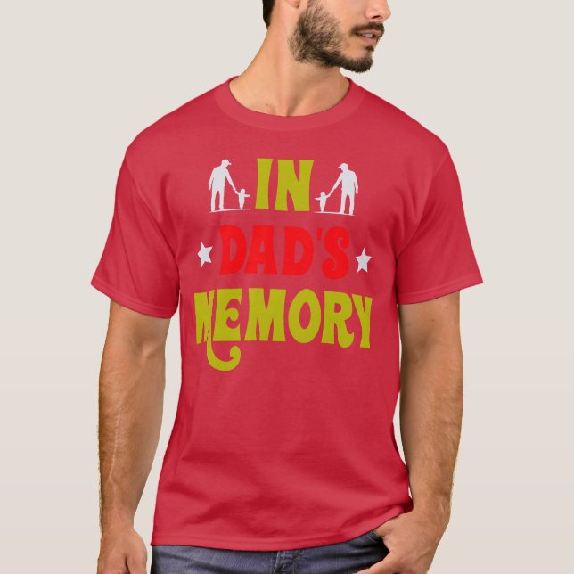 Typografi - skjorta I Pappa Minnesflicka T Shirt (Framsida)