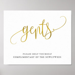 Typografi-skylt för guld poster