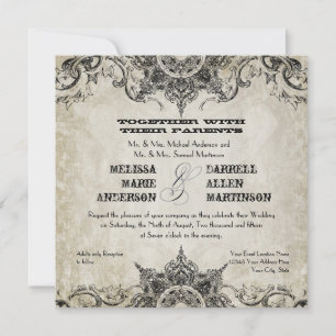 Typografi Stil Engravers Typsnitt Swirlblommor Inbjudningar