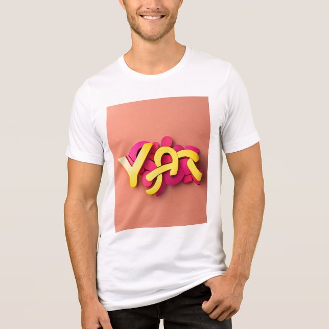 Typografi Stil Trending Tri-Blend Shirt T (Framsida)