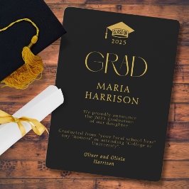 Typografi, svart och Guld, inget fotomeddelande Meddelande